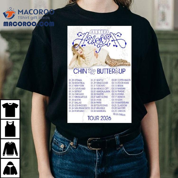Austra Chin Up Buttercup Tour 2026 Shirt