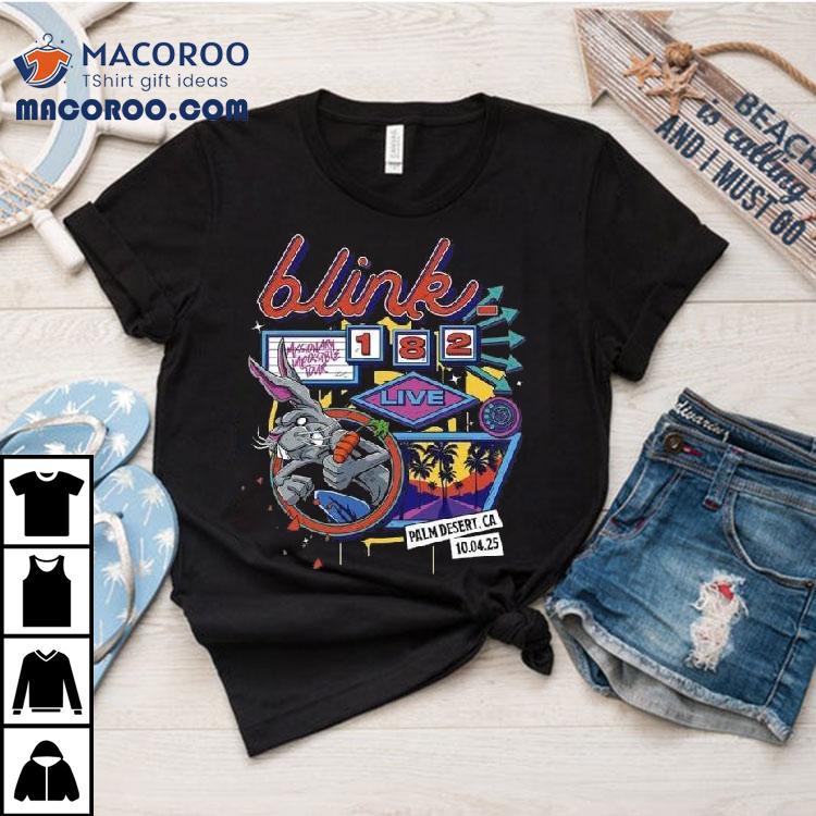 Blink 182 Live At Palm Desert California Night 1 Venue At Acrisure Arena On October 4 2025 Missionary Impossible Tour 25 Shirt