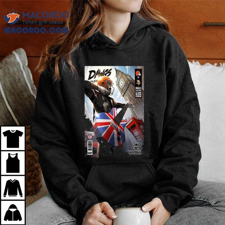 Cleveland Browns Vs Minnesota Vikings Dawgs Across The Pond Tottenham Hotspur Stadium Oct 5 2025 Shirt