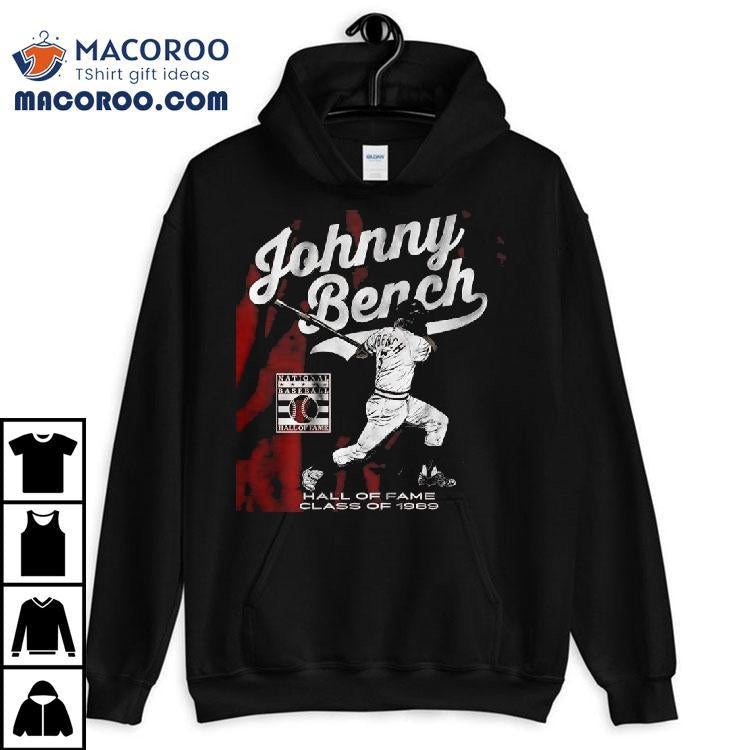 Johnny Bench Hall Of Fame Class Of 1989 Baseball Signature Shirt
