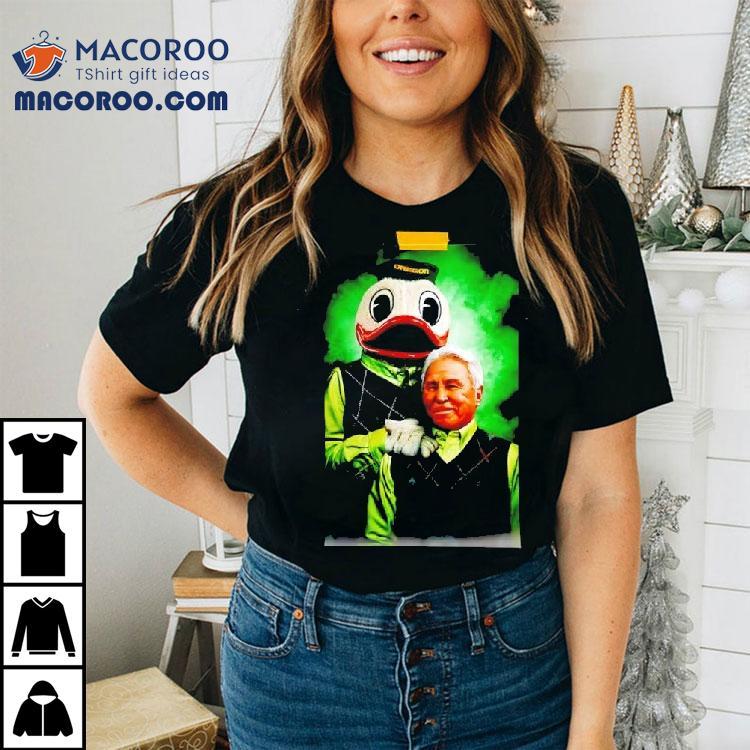 Lee Corso And The Oregon Ducks Mascot The Oregon Duck Shirt