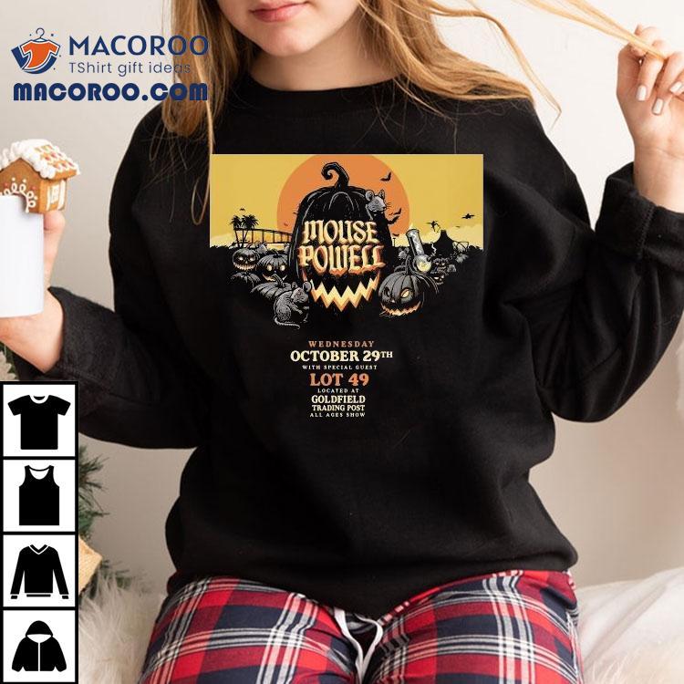 Mouse Powell Oct 29 2025 Sacramento Tour Halloween Shirt