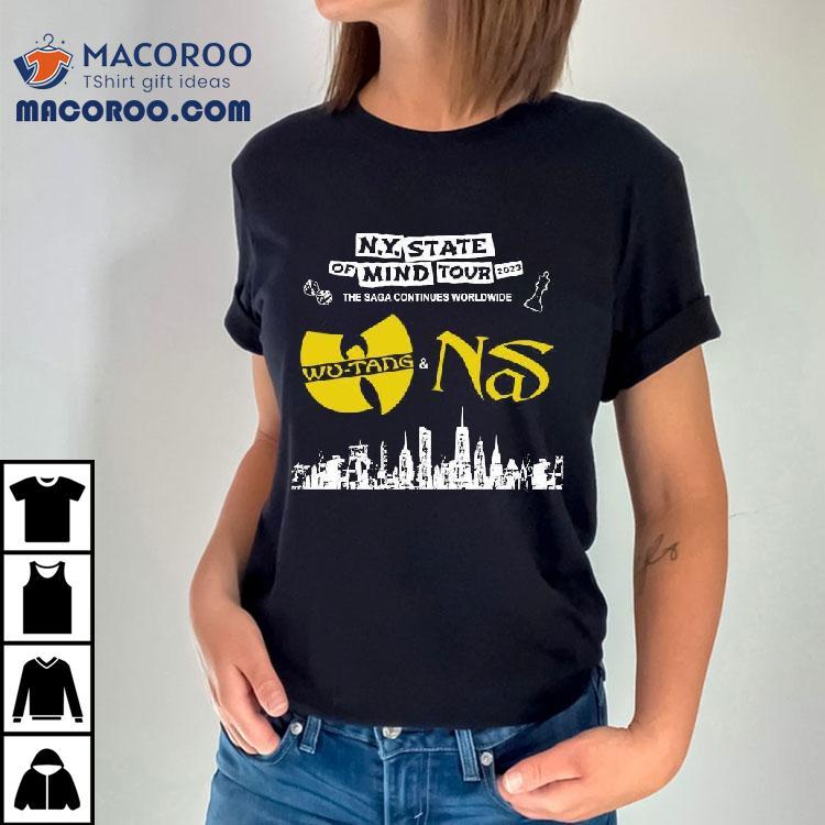 Original Wu-tang Clan And Nas New York State Of Mind Tour 2023 Shirt