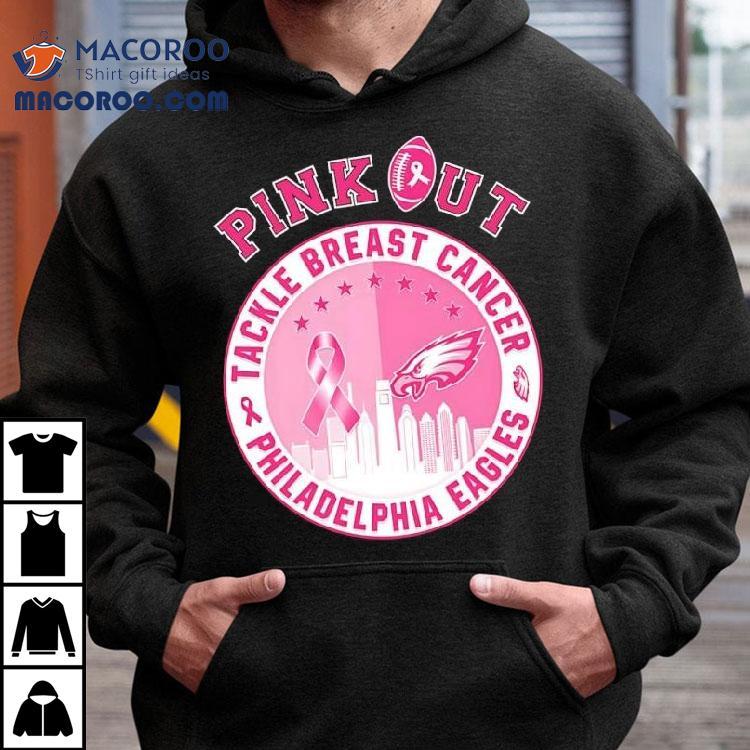 Pink Out Tackle Breast Cancer Vs Philadelphia Eagles Logo Shirt