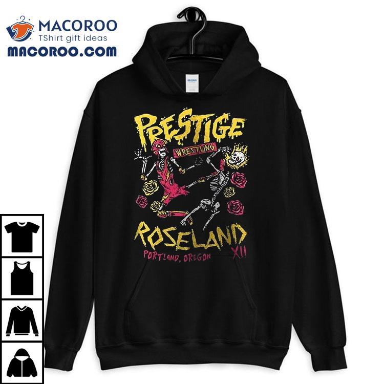 Prestige Roseland Wrestling I Was There Skeleton Shirt