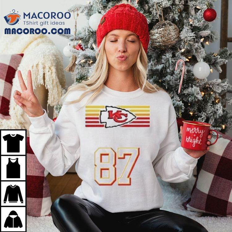 Travis Kelce Pregame 87 Kansas City Chiefs Logo Shirt