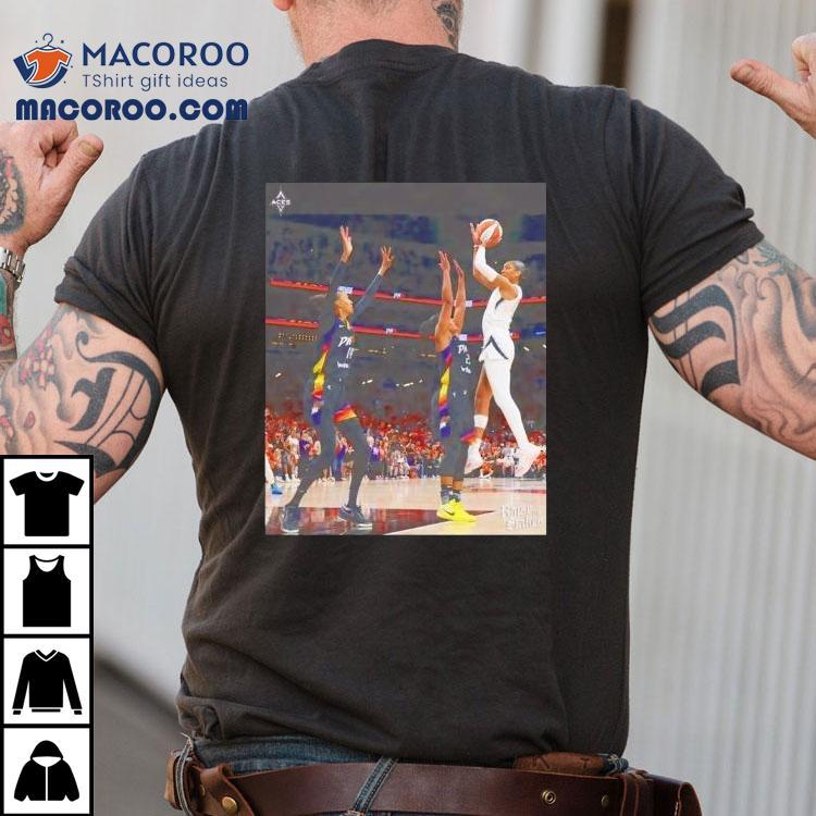 A’ja Wilson Las Vegas Aces Wnba Hang It In The Louvre Shirt