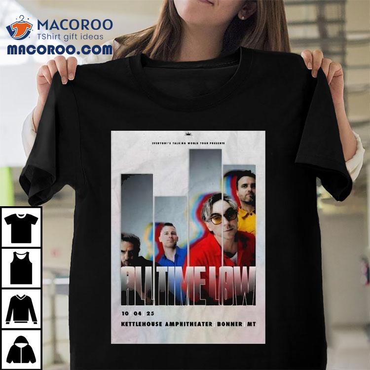 All Time Low October 4, 2025 Kettlehouse Amphitheater Show Shirt