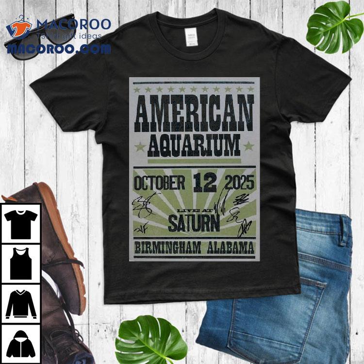 American Aquarium October 12 2025 Birmingham Alabama Shirt
