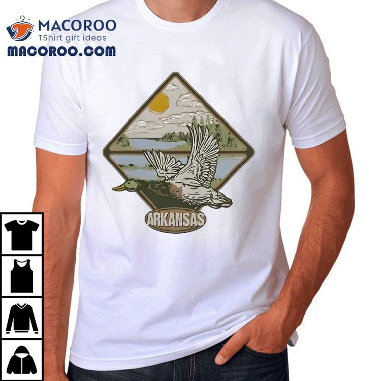 Arkansas Ivory Duck Kansas Logo 2025 Shirt