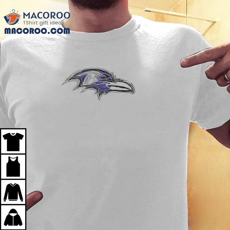 Baltimore Ravens Sunny Strong Hand Draw Logo Shirt