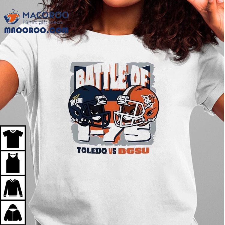 Battle Of Toledo Rockets Vs Bowling Green Falcons Football Helmet Shirt