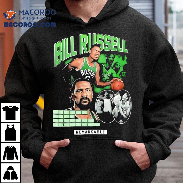 Bill Russell Boston Celtics Player Remarkable Graphic Shirt