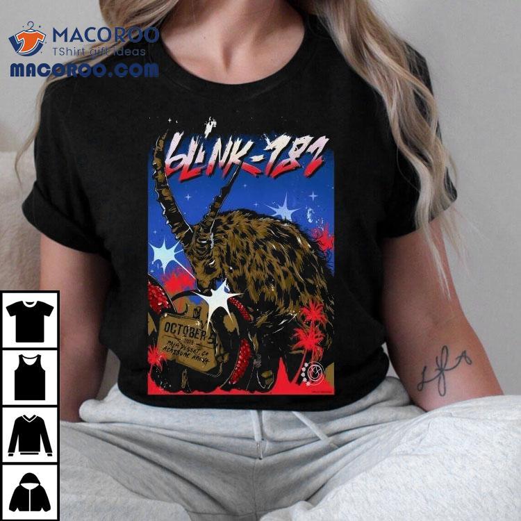 Blink 182 10.5.2025 Palm Desert Ca Goat Shirt