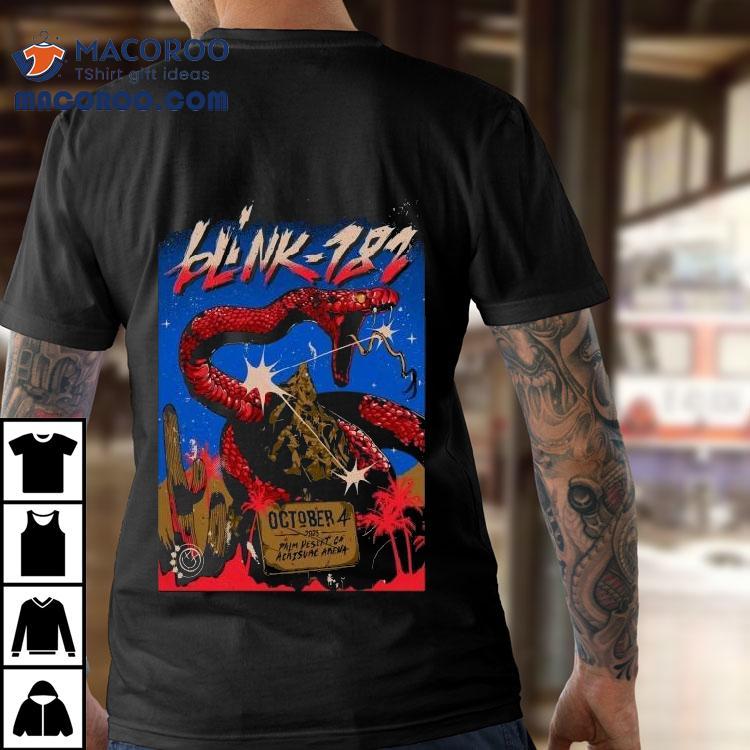 Blink 182 Palm Desert Tour On Oct 4 2025 Snake Shirt