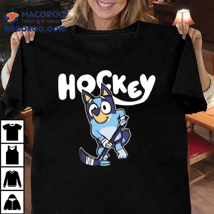 Bring Hockey Back Bluey Dog Hockey Shirt