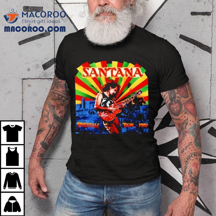 Carlos Santana 1987 Freedom Band Shirt