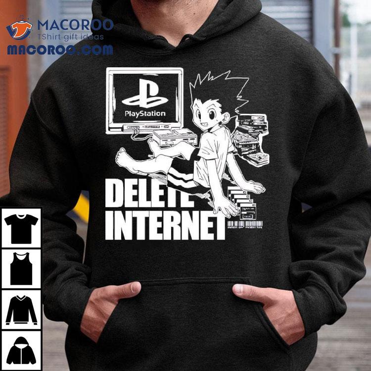Gon Freecss Hunter X Hunter Playstation Delete Internet Shirt