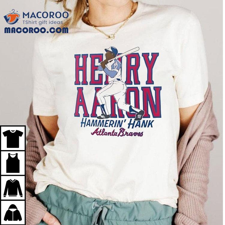 Hank Aaron Atlanta Braves Cooperstown Baseball Shirt