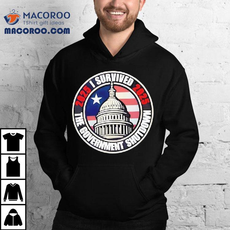 I Survived The Government Shutdown 2025 Retro Shirt