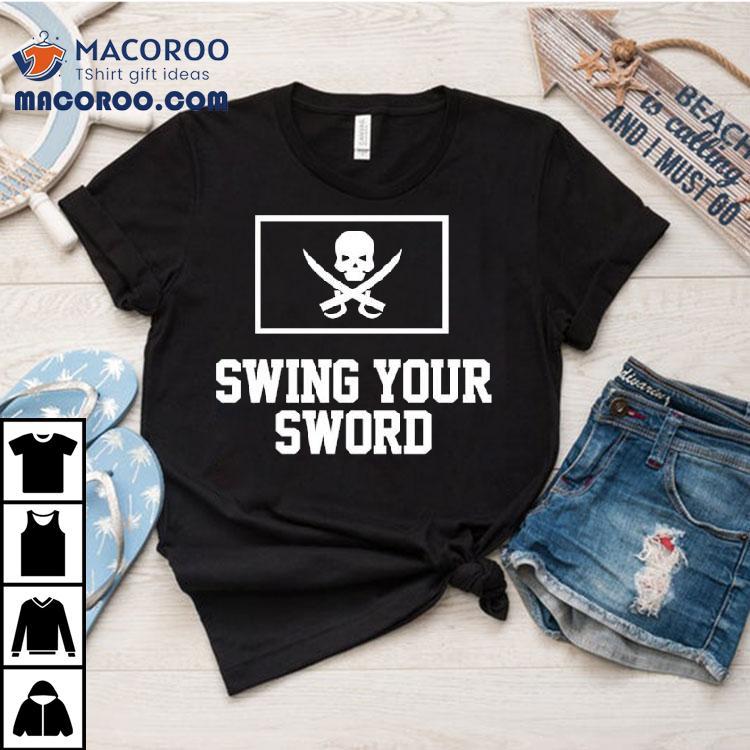 Joey Mcguire Wearing Swing Your Sword Shirt