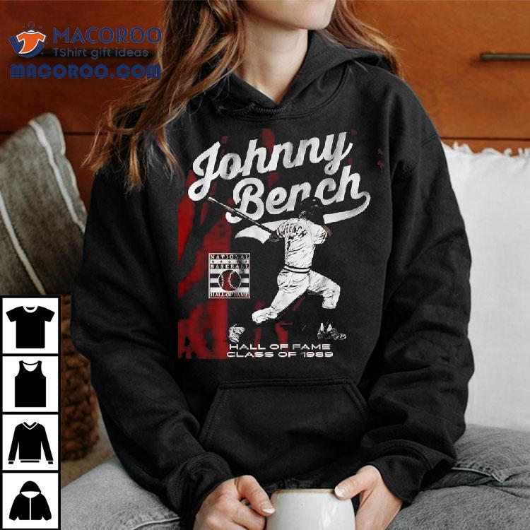 Johnny Bench Hall Of Fame Class Of 1989 Baseball Signature Shirt