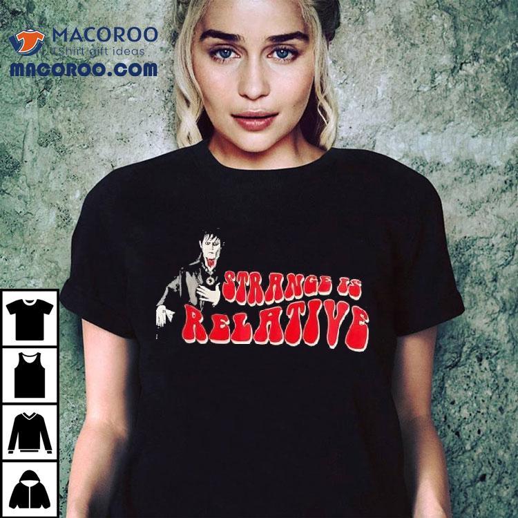 Johnny Depp Dark Shadows Strange Is Relative Movie Promo Shirt