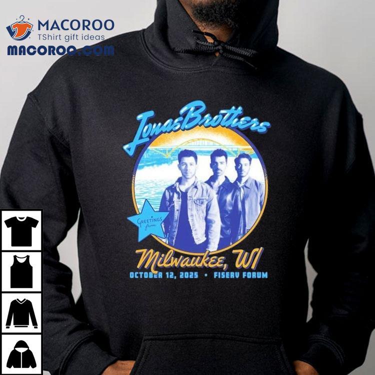 Jonas Brother Tour At Fiserv Forum In Milwaukee Wi On October 12 2025 Shirt