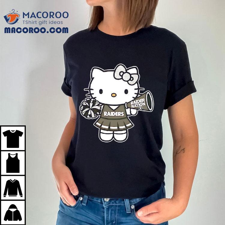 Las Vegas Raiders Helmet X Hello Kitty Raider Nation Shirt