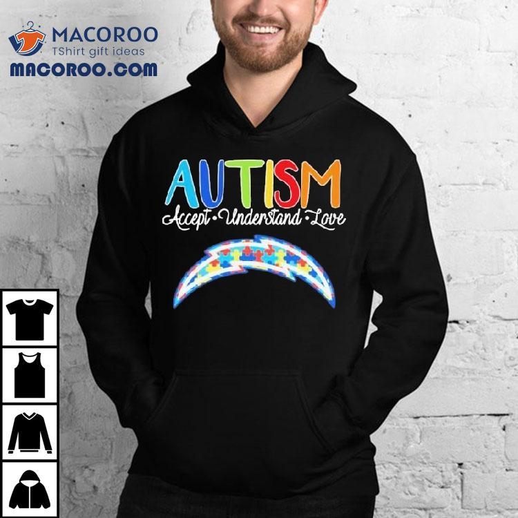Los Angeles Chargers Autism Accept Understand Love Shirt