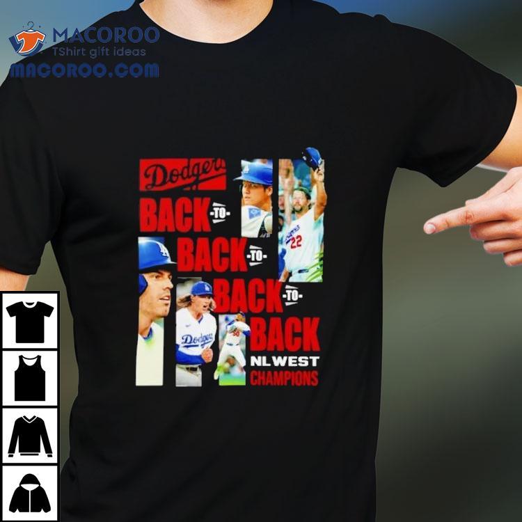 Los Angeles Dodgers Back To Back To Back To Back 2025 Nl West Division Champions Shirt