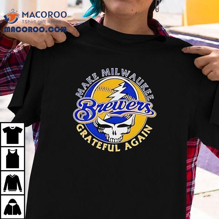 Make Milwaukee Brewers Grateful Dead Again Steal Your Face Symbol Shirt
