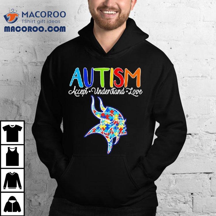 Minnesota Vikings Autism Accept Understand Love Shirt