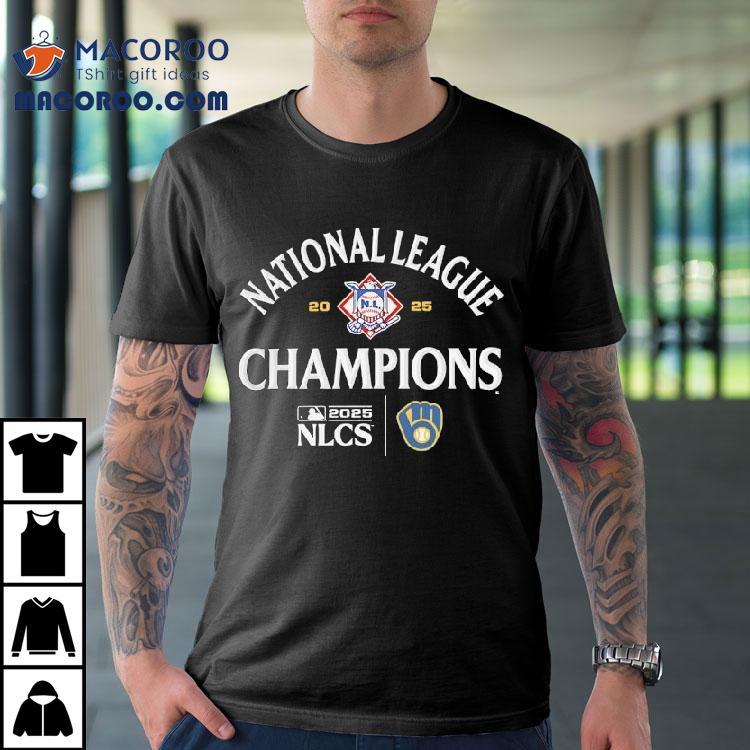 National League Milwaukee Nlcs Champions Brewers 2025 Shirt