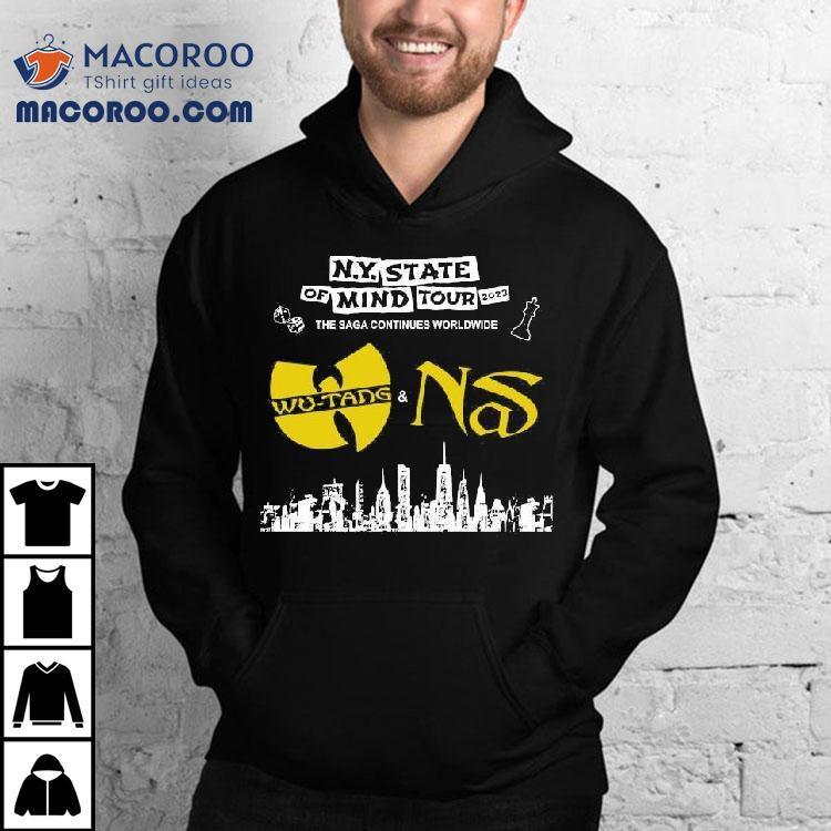 Original Wu-tang Clan And Nas New York State Of Mind Tour 2023 Shirt