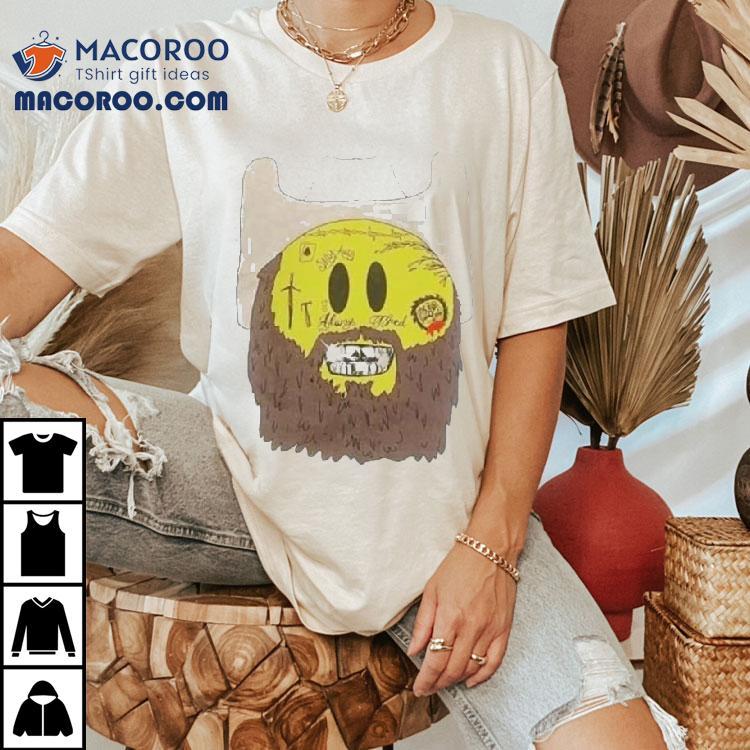 Post Malone The Big Ass World Tour 2025 Chibi Smiley Shirt
