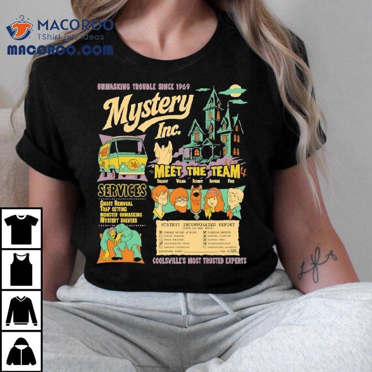 Scooby Doo Where Are You Series Mystery Inc Team Unmasking Trouble Since 1969 Shirt