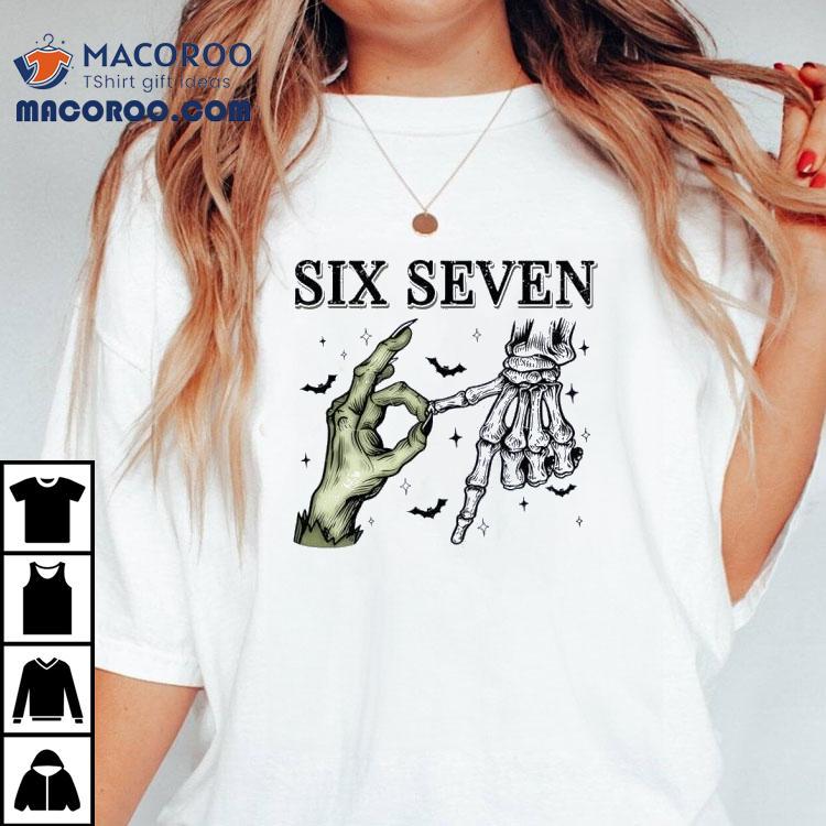 Six Seven Halloween Skeleton Shirt