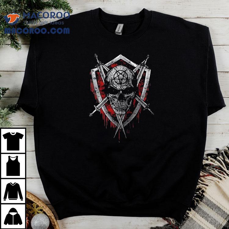 Slayer Knocked Loose N American Headline Skull Logo Shirt