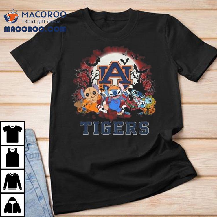 Stitch X Auburn Tigers Halloween 2025 Shirt