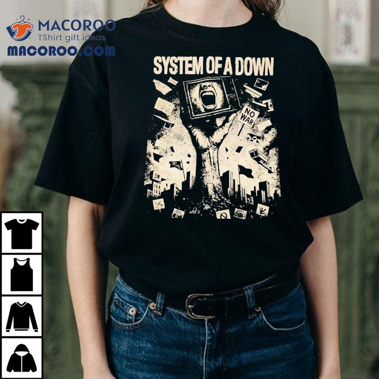 System Of A Down No War Vintage Shirt