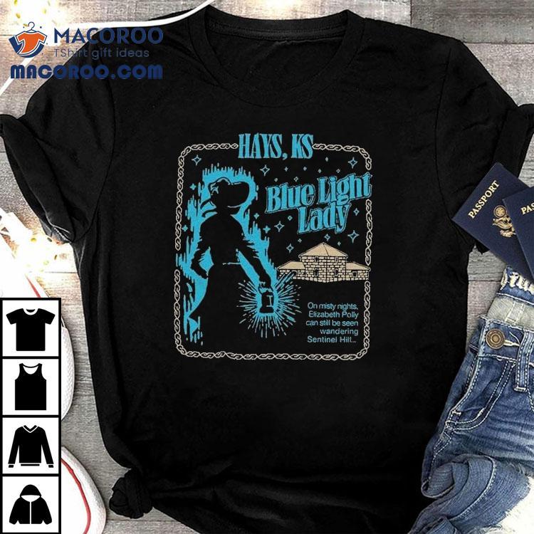 The Blue Light Lady Hays Ks Shirt