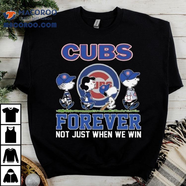 The Peanuts Walking X Chicago Cubs Forever Not Just When We Win 2025 Shirt