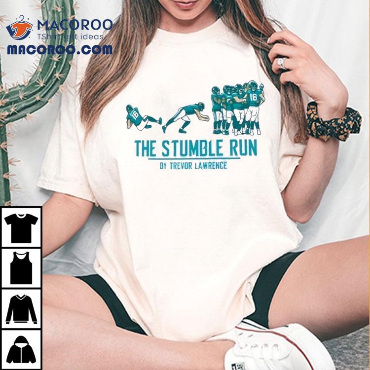 Trevor Lawrence Jacksonville Jaguars The Stumble Run By Trevor Lawrence Football Shirt