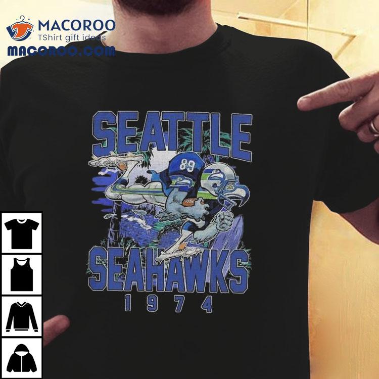 Vintage Seattle Seahawks School Spirit Football 1974 Shirt