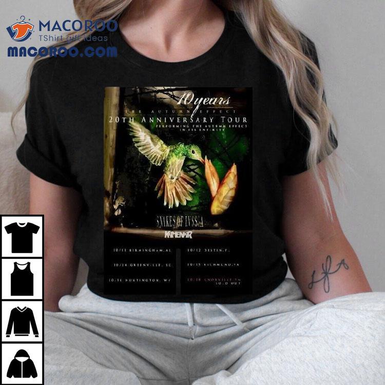 10 Years The Autumn Effect 10th Anniversary Tour October 2025 Shirt