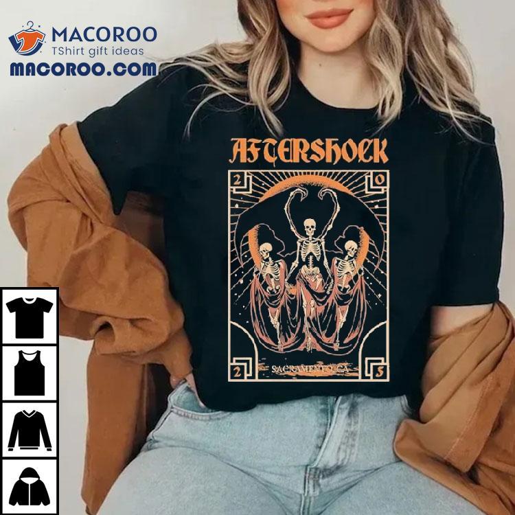 Aftershock Night Terror Sacramento Ca Skeleton 2025 Shirt