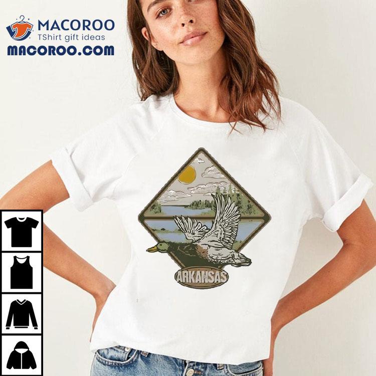 Arkansas Ivory Duck Kansas Logo 2025 Shirt