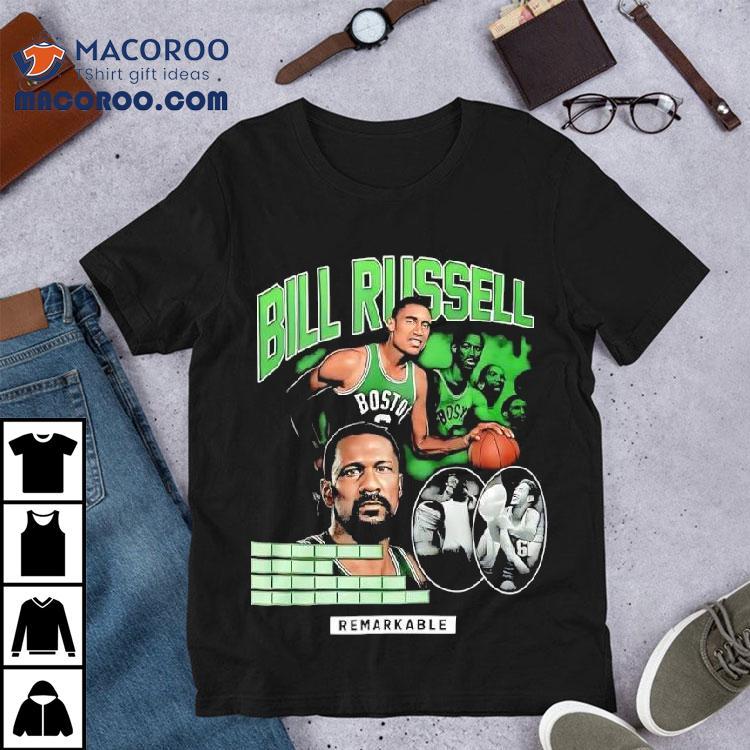 Bill Russell Boston Celtics Player Remarkable Graphic Shirt