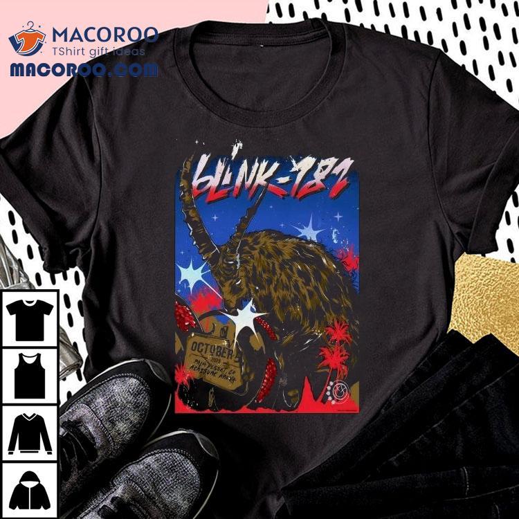 Blink 182 10.5.2025 Palm Desert Ca Goat Shirt